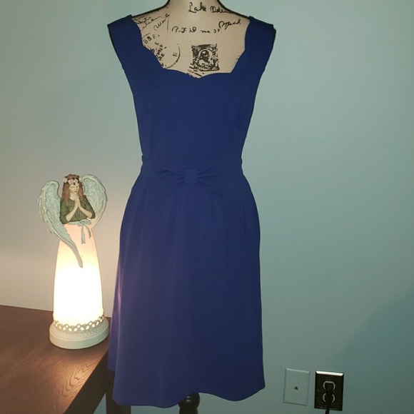 Modcloth Dresses & Skirts - New Modcloth L & M Sleeveless Scallop Bow Dress